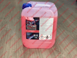 Автохимия - Автохимия: GLICAR - Антифриз GLICAR (красный), 10 литров - Фото №1