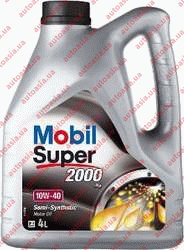 Автохимия - Автохимия: MOBIL - Масло моторное MOBIL SUPER 2000 10W40, 4 литра - Фото №1
