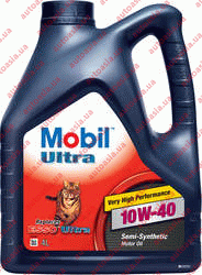 Запчасти Chery Karry (A18) - Чери Карри: Мотор - Масло моторное MOBIL Ultra (Esso), 10W40. 4L 4 литра - Фото №1